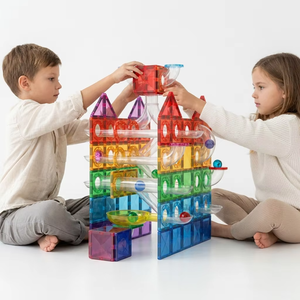 Set di Costruzioni Magnetiche Personalizzate Senza BPA da 155 Pezzi, Piastrelle Magnetiche, Giocattoli Educativi per Bambini, Plastica EN71 ASTM CPSC CE - Product Image 3