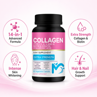 Cápsulas de Ácido Hialurónico, Colágeno, Biotina y Vitamina E para Blanquear la Piel, Suplementos Herbales Ultra Naturales a Precio de Mayoreo en China