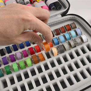 Caja de soporte para bobinas, organizador de hilo, bobinas, caja de almacenamiento de carretes, capacidad para 84 bobinas y 24 carretes de hilo de coser, solo caja - Product Image 3