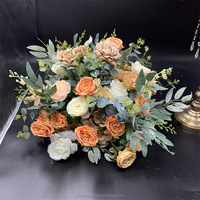 QSLH-CF140 Promotion Fleur Automnale Orange Centres de Table de Mariage Boules de Fleurs pour Table