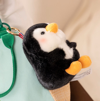 Porte-clés en peluche chat moelleux personnalisé en coton PP, accessoires de sac, breloque, poupée