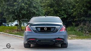 Diffusore posteriore 222 per <span class=keywords><strong>Mercedes</strong></span> <span class=keywords><strong>W222</strong></span> S400 S320 S600 S500 S classe lifting S63 AMG S65 AMG tubo di scarico del labbro posteriore - Product Image 5