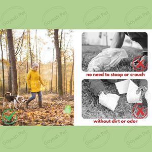 Recogedor de Excrementos de Perro Retráctil con Mango Largo, Recogedor de Excrementos de Mascotas Plegable con Manos Libres y Bolsas - Product Image 3