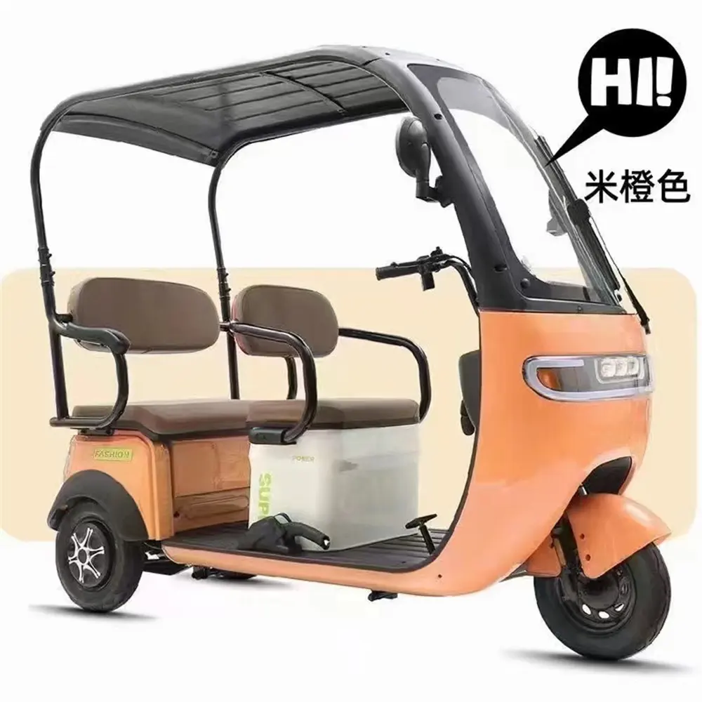 2024 New Adult Passenger Moteur Scooter Electric Tricycle With Canopy For Adult
