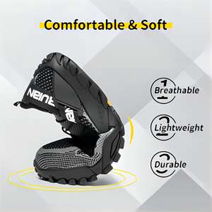 JIANKUN-Zapatos DE TRABAJO unisex con punta de acero para <span class=keywords><strong>hombre</strong></span>, OEM ODM y calzado de seguridad, suela de goma antideslizante, transpirable, antigolpes - Product Image 6