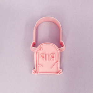 Serie de Halloween personalizado 3D molde de galleta de dibujos animados Tumba de plástico calabaza <span class=keywords><strong>Cuervo</strong></span> calavera diseño impreso para galletas DIY - Product Image 3