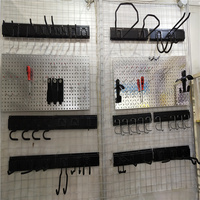   Panneau perforé horizontal en métal (lot de 5) pour rangement et organisation d'outils à la maison, au garage ou au mur