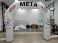 Arche gonflable publicitaire scellée de marque en PVC renforcé pour la grande ouverture des commerces de détail