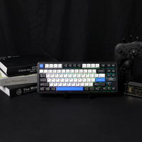 Clavier de jeu mécanique EPOMAKER TH85, sans fil tri-mode, fixation Gasket, disposition 75%, touches MDA à échange à chaud avec bouton rotatif pour Win/Mac