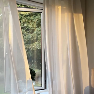 Cortinas de tul de alta calidad con textura de lino Estilo bohemio moderno Características opacas aisladas Comedor Oficina Hotel/Café Uso - Product Image 2