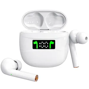 J3 Pro earbud Stereo nirkabel, headphone dalam telinga Bluetooth nirkabel V5.3 ANC ENC