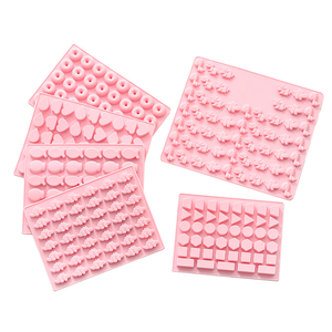 Moldes de goma de silicona con forma de dibujos animados creativos, Mini molde antiadherente para hornear para Chocolate, caramelo duro, dulce, gelatina, Fondant - Product Image 6