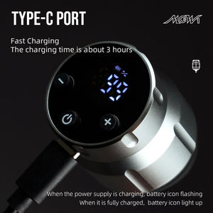 Fuente de Alimentación Inalámbrica RCA de 1500 mAh para Máquinas de Tatuar, Batería Recargable para Uso Profesional en Estudios - Product Image 4