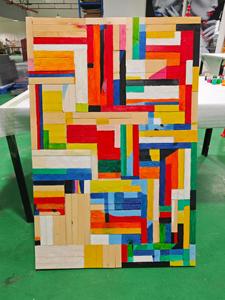 Venta Directa <span class=keywords><strong>de</strong></span> Fábrica, Madera con Diseño Personalizable, Color Degradado, Pintura Decorativa en Madera, <span class=keywords><strong>Arte</strong></span> <span class=keywords><strong>de</strong></span> Pared Hecho a Mano para Decoración del Hogar - Product Image 2