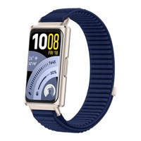 Bracelet de montre de remplacement en nylon à motif montagne pour l'extérieur avec boucle ; en stock pour Huawei Band 11 Pro et Huawei Band 11