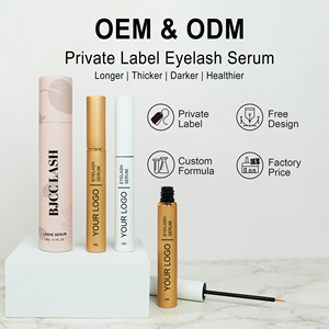 Anti Alergic Grow Fluid Extension Enhancer Venta al por mayor a base de agua Eye Lash Growth Serum Coating 7 Ingredientes para el crecimiento de las pestañas - Product Image 3