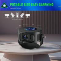 Proyector Inteligente Portátil de Video Android 4K HY300 MAX 200 ANSI 2K HD 720P BT5.0 Allwinner H137 Proyector de Cine en Casa Portátil