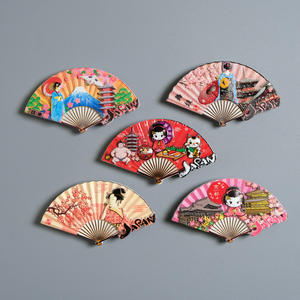 Imán de Refrigerador Personalizado al por Mayor, Recuerdo de Japón, Regalos Promocionales, Imán de Refrigerador de Resina de Lujo con Diseño de Abanico Japonés en 3D - Product Image 3