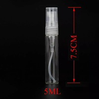 2ml 3ml 5ml 10ml ATOMISEURS DE PARFUM EN VERRE pour Parfum Vide Échantillon de Parfum Vaporisateur Bouteilles pour Décanter