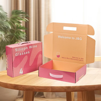 Boîte d'expédition en carton ondulé avec revêtement UV imprimé sur mesure, emballage recyclable avec insert en papier pour cosmétiques