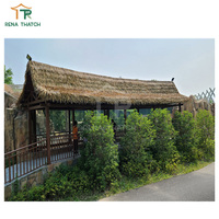 Toit de chaume synthétique artificiel tiki bar parapluie toit de chaume artificielle pour restaurant de plage zoo resort