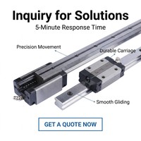 Nouveau Système de Guidage Linéaire HGH25CA PLC avec Roulement en Acier, Engrenage Moteur, Rails Courbes, Marque GS, 1kg, Guangdong