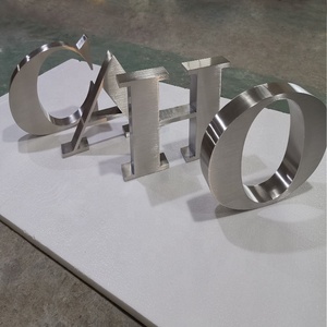 3D biểu tượng kinh doanh tùy chỉnh thép không gỉ kim loại chữ lớn số lớn Brass dấu hiệu singe nhỏ kim loại chữ thư dấu hiệu - Product Image 4