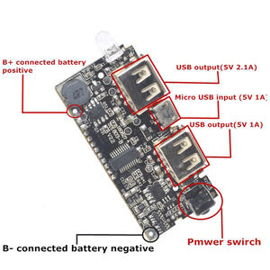 OKY3604แบบ Dual USB 5V 2.1A 1A จอ LCD ที่ชาร์จแบตเตอร์รี่โมดูล18650แผงวงจรชาร์จแบตเตอรี่ - Product Image 3