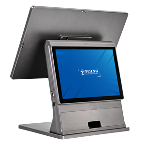 Tcang - Terminal Punto de Venta Táctil de Aluminio Negro de 15.6 Pulgadas para Pequeñas Empresas, TPV para Comercios - Product Image 2
