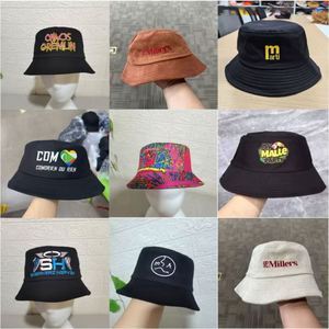Custom Travel Fisherman Leisure Solid Color Men Women <b>Flat</b> Top Wide Brim Summer Cap Cotton Satin Lined Bucket <b>Hats</b> for Women - Product Image 5