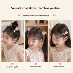 Pinzas y Pasadores para el Cabello de Resina con Diseño de Princesa para Niñas, Accesorios Adorables para el Cabello de Niñas para Primavera-Verano - Product Image 4