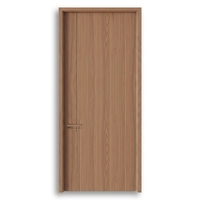 Porte intérieure en bois écologique minimaliste moderne en HDF mélaminé sans formaldéhyde pour chambre à coucher