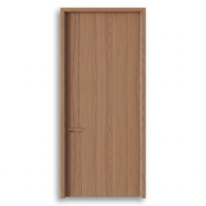 Porte intérieure <span class=keywords><strong>en</strong></span> <span class=keywords><strong>bois</strong></span> écologique minimaliste moderne <span class=keywords><strong>en</strong></span> HDF mélaminé sans formaldéhyde pour chambre à coucher - Product Image 4