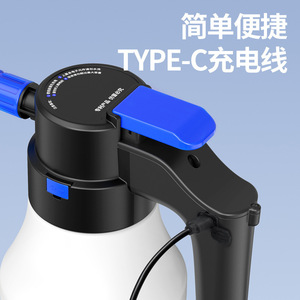 Chongteng Electric Pressurized Car Wash Foam <b>Sprayer</b> 1L Manual High <b>Pressure</b> Foaming Bottle For Vehicle Cleaning - Product Image 3