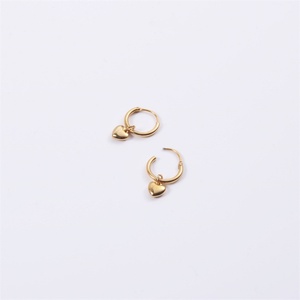 Nuevos Aretes de Aro con Forma de Corazón, Elegantes y Delicados, Chapados en Oro de 18K, Regalo para Bodas y Fiestas Coreanas - Product Image 4