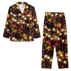 Vente flash : <span class=keywords><strong>pyjamas</strong></span> haut de gamme pour jeunes hommes, imprimés de Noël, 100% polyester, utilisables toute l'année, vêtements de maison personnalisés pour femmes - Product Image 6