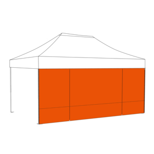 12 Foot Folding <strong>Pop</strong> <strong>up</strong> Canopy Wall with <strong>Double</strong> Zipper Door Custom Printed Tent Dome Tent for Restaurant Outdoor Dining Glamping - Product Image 5