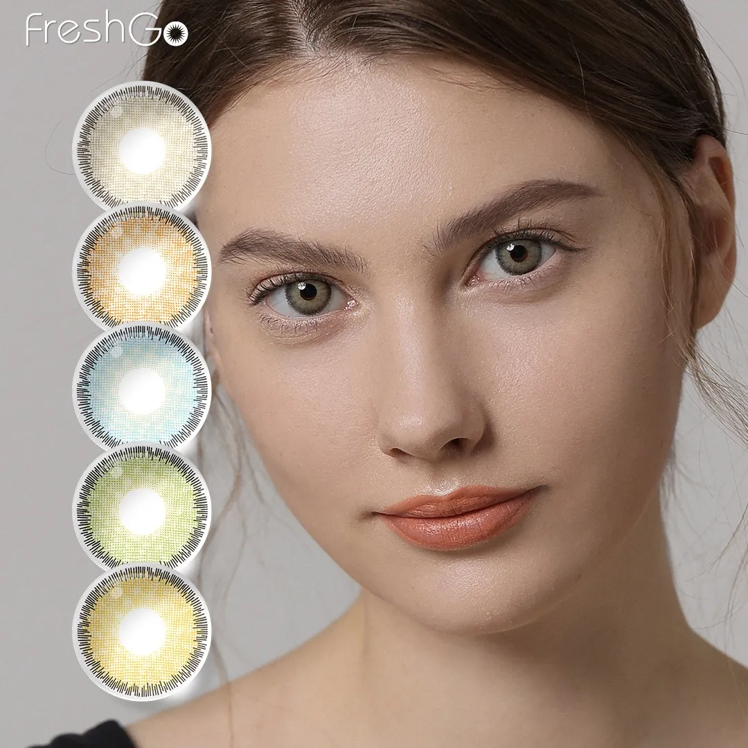 Freshgo Cheap Premium Series Colored Contacts Wholesale Yearly Eye Contacts Color Contact Lens with Prescription with Power