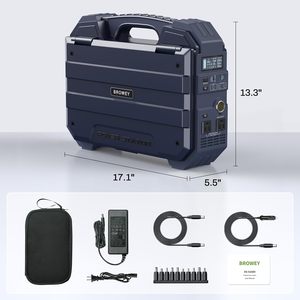 Station d'alimentation portable 1600W 1024Wh LiFePO4 avec batterie externe, MPPT solaire intégré 100W, USB-C PD, onde sinusoïdale pure, pour voiture - Product Image 3