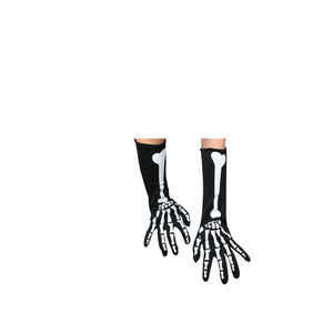 PESENAR Halloween Día de los muertos Accesorios para mujeres Diadema <span class=keywords><strong>Muslo</strong></span> Alto Esqueleto Calcetines Guantes <span class=keywords><strong>Tatuajes</strong></span> para disfraz de fiesta - Product Image 6