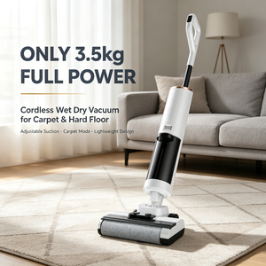 OEM Lightweight 3.5kg Wet Dry Vacuum Cleaner for Carpet Adjustable Suction Manual Spray Wet Dry Vacuum <b>Mop</b> Floor Washer - Product Image 1