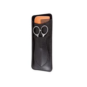Estuche/bolsa para peines, funda protectora de cuero PU para peines, bolsa de almacenamiento para tijeras y peines de peluquería, personalizable. - Product Image 1