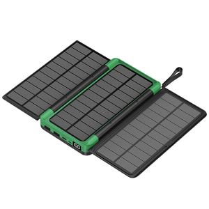 Panel Solar Portátil para Exteriores, Cargador Inalámbrico, Batería Externa de Gran Capacidad de 20000 mAh - Product Image 1