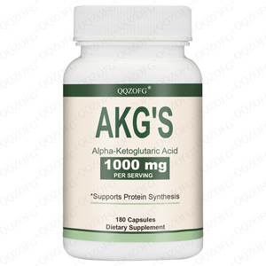 CC OEM vente en gros Capsules d'acide <span class=keywords><strong>alpha</strong></span> cétoglutarique de haute pureté AKG acide 1000mg 180 Capsules pour adulte soutien croissance musculaire - Product Image 1