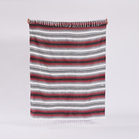Couverture géométrique mexicaine tissée à la main 100% coton pour la maison lit drapeau Table drapeau canapé couverture plage couverture pique-nique tapis