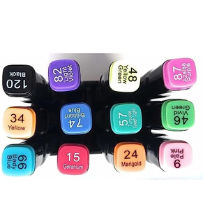 ปากกามาร์คเกอร์ NOVISON หัวคู่ 48/80 สี ชนิดลบไม่ได้ ใช้แอลกอฮอล์ - Product Image 3