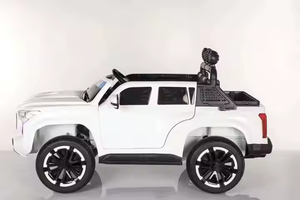 Gran oferta, coche de policía de estilo europeo eléctrico negro para niños pequeños, juguetes para niños de 12V, coches grandes de policía para niños con luces y Sirena - Product Image 2