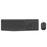Clavier Logitech Mk235 d'origine, souris multimédia sans fil, 2,4 GHz, conception étanche, récepteur micro USB 1000 dpi, bureau