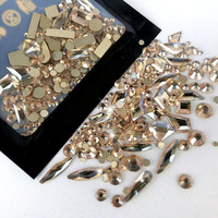 Estrás Negro Ultra Brillante con Formas Especiales y Fondo Plano, Diamantes para Decoración de Uñas, Adhesivos Faciales y Joyería de Manicura