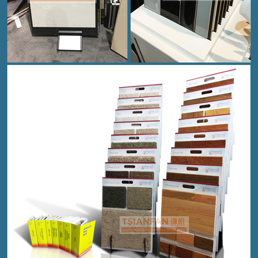 artificial stone tote board flooring rock racks for sale marble granite MDF Display with Handle hand grasping board